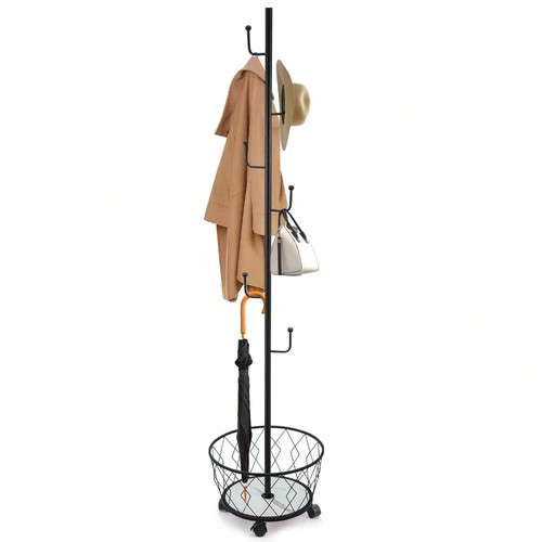 Freestanding coat rack with - freestanding,