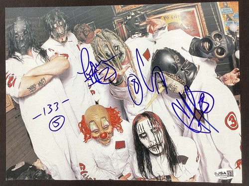 Slipknot signed magazine photo - slipknot,