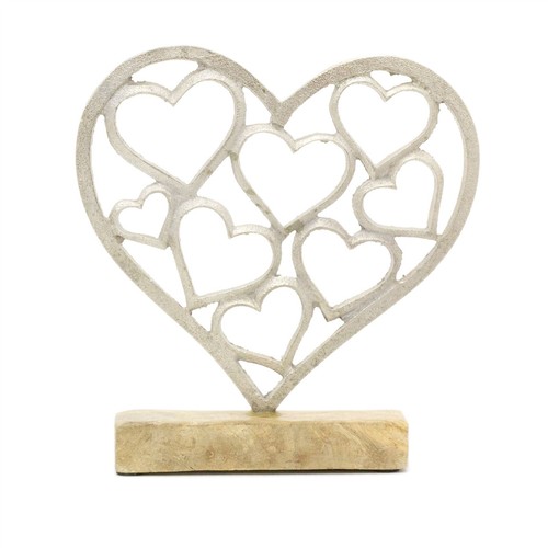 Elegant silver metal love - elegant,