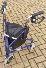 Drive Tri Walker with Bag Lightweight Mobility Aid Blue