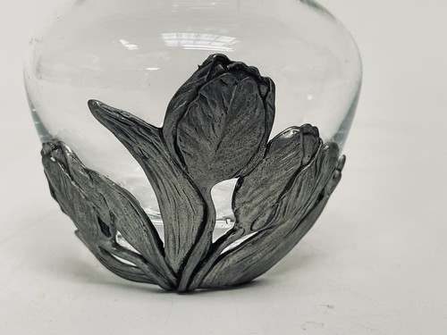 Seagull pewter tulip vase - pewter,