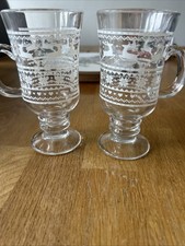 Two Irish Coffee Christmas Glasses