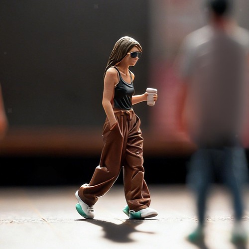 Scale walking girl model - walking,
