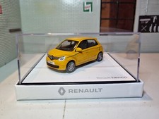 1:43 Renault Twingo 2014 Yellow Dealer Detailed Scale Diecast Model