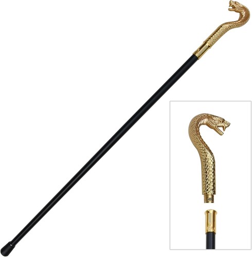 Golden king cobra walking - 36",