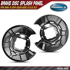 2x Brake Disc Dust Shield Rear