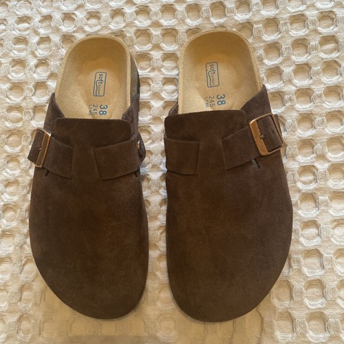Brown birkenstock clogs boston - brown,