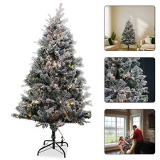 5ft snow frosted christmas - snow,