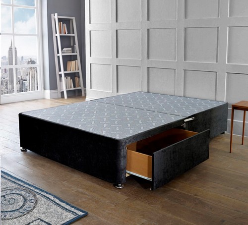 Reinforced divan bed base only - bed,