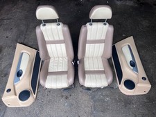 MG F & MG TF Walnut & Cream Leather Seats with Light Tan & Cream Door Cards