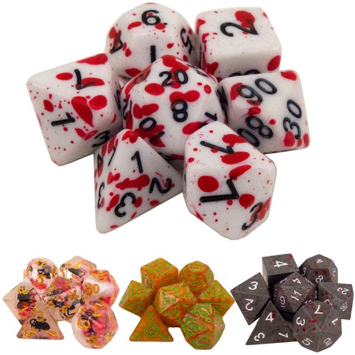 Poly dice set halloween - poly,