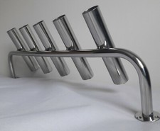 5 TUBE STAINLESS STEEL 316 BOAT FISHING ROD HOLDER  (40mm tube)
