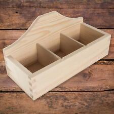 Wooden Open 3 Compartments Box