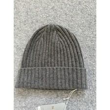 N. Peal cashmere grey beanie