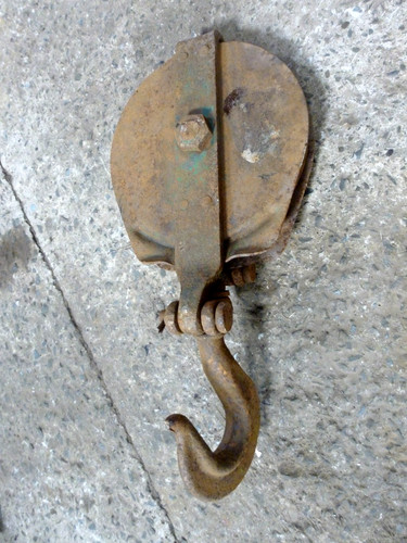 Vintage snatch block winch - block,