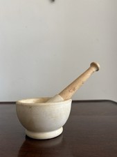 A Small Porcelain Pestle and Mortar, 20th Century circa 1980, 11cm