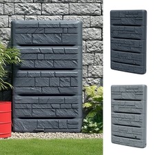 Water Butt Rainwater Collector Wall Mounted Tank 400L Flat Slim Space Saving