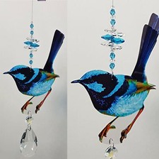 Blue Fairy Wren Crystal