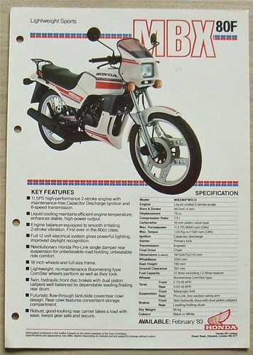 Honda mbx80f lightweight - mbx80f,