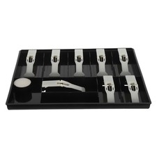  Cash Tray Register Drawer Storage with Clip 9 Compartments Money Organizer