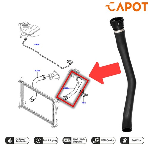 Upper radiator hose - upper,