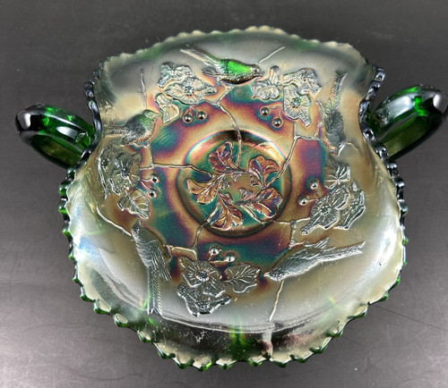 Fenton carnival glass birds - birds, &