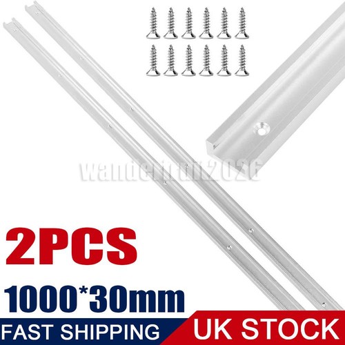 2pcs 1000 30mm slot track - 1000*30mm, t-slot