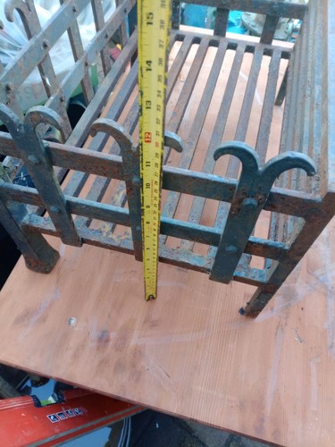 Wrought iron fire basket also - wrought,