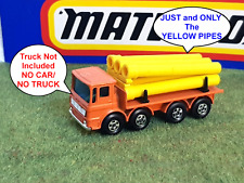 Matchbox no 10 LEYLAND PIPE TRUCK, JUST YELLOW PIPES _Repro parts _NO TRUCK/Car