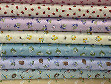 Lewis & Irene Small Things Country Garden Cotton Fabric by 1/4 Metre*