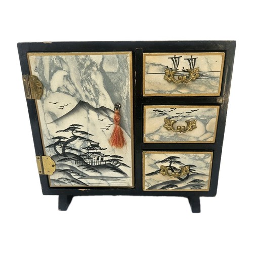 Jewellery box japanese black - ,