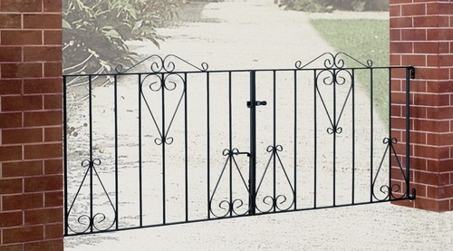 Classic metal scroll driveway - scroll,