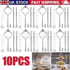 10x 3 Tier Handle Fittings for Tea Shop Room Hotel Party Cake Plate Stand