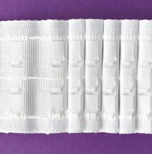 TOP QUALITY 3 inch / 75mm Pencil Pleat Curtain Header Heading Tape Woven Pockets