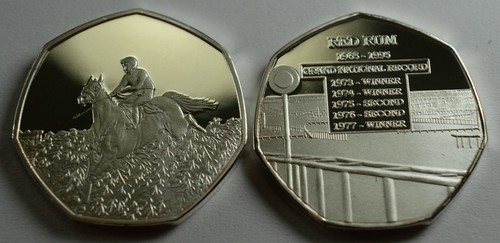 Red rum racehorse silver - red,