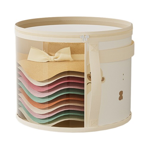 Round hat storage box - storage, large