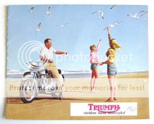 TRIUMPH RANGE Motorcycle Brochure SWEDISH TEXT Oct 1960 #630/60  Tiger Trophy ++