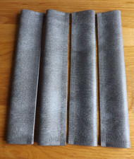 Dropdown Rear Tailgate 4 Grey Chain Sleeves Covers Land Rover Series 2 2A 3 NEW