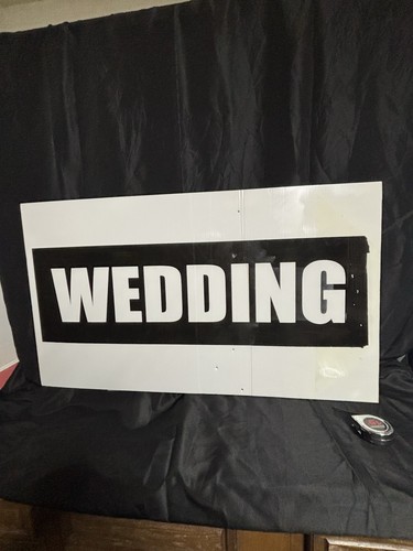 Wedding direction sign white - wedding,