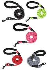 Strong Reflective Lead with Padded Handle Leash 5ft for Small Medium Large Dog