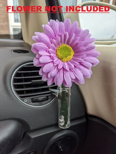 Vent mounted flower - vent, vase