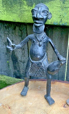 Antique african bronze male - antique,
