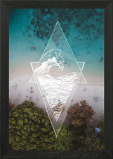 ocean divided Framed Wall Art