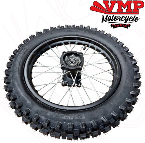 Steel rear pit bike wheel - 14",