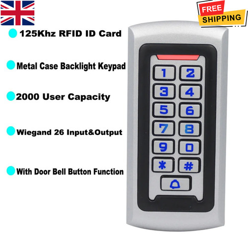Outdoor access control backlit - control,