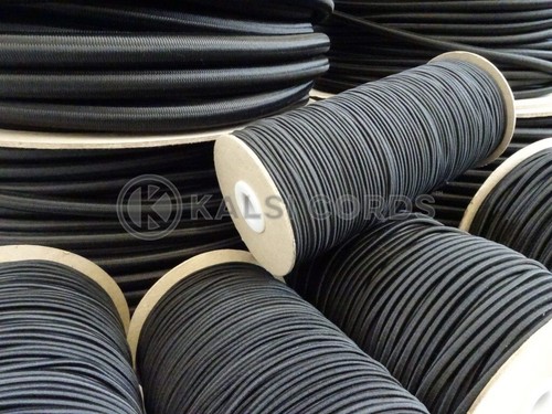 Black round elastic - round, bungee