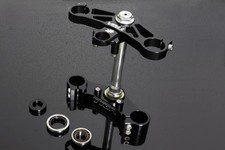 Honda NSR250 MC18 TYGA triple clamp set black yokes