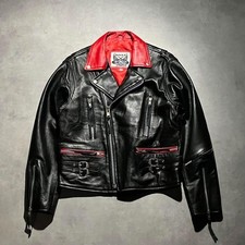 90s two tone leather riders jacket punk