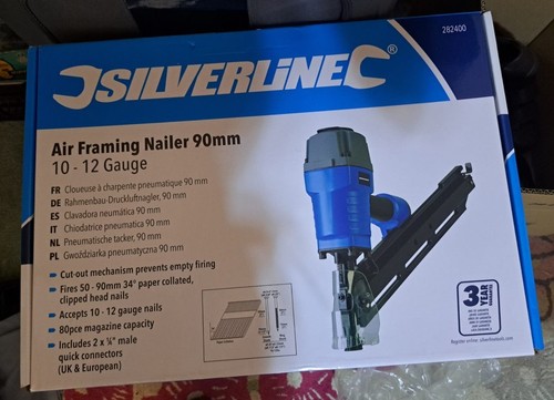Silverline air framing nailer - framing,