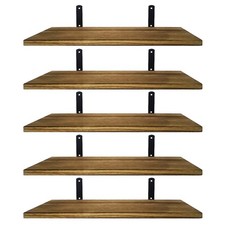 5Pcs Rustic Shelves Floating